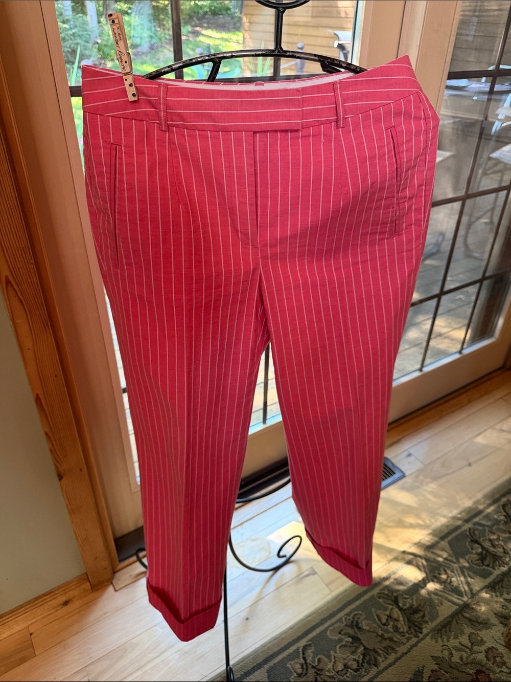 Body by Victoria’s Secret The Carmen Fit Pink Pinstripe Sz 8 Pants